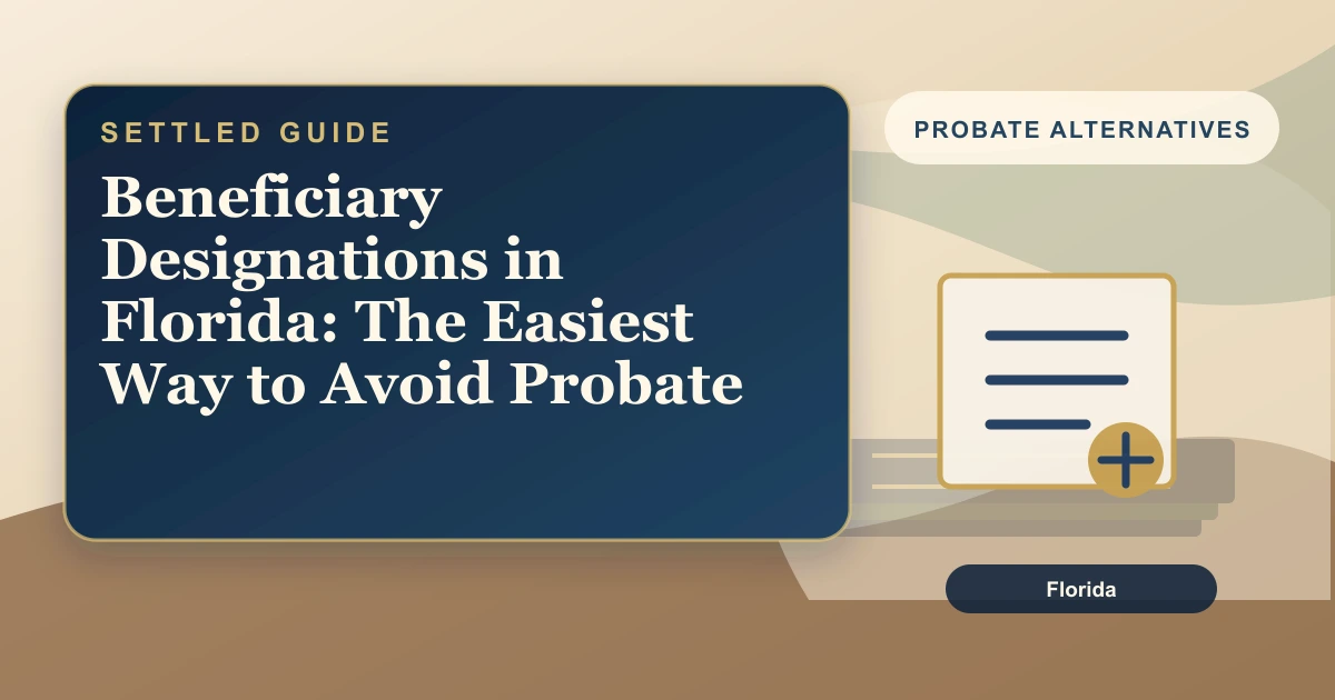 Beneficiary Designations in Florida: The Easiest Way to Avoid Probate