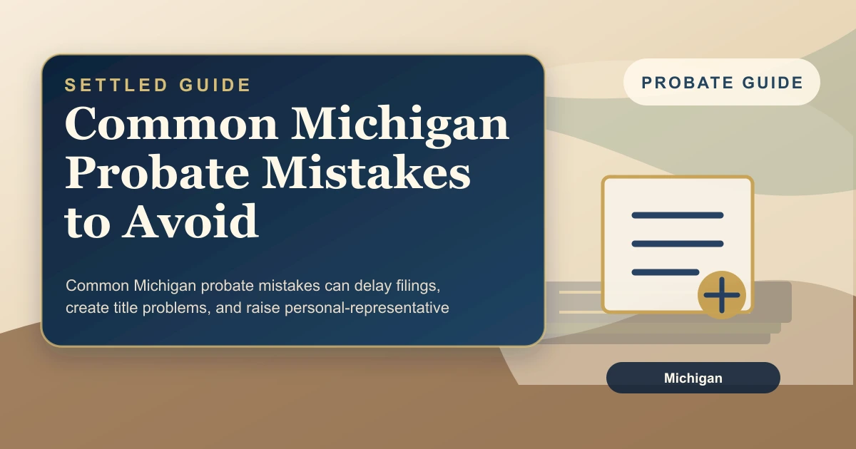 Common Michigan Probate Mistakes to Avoid
