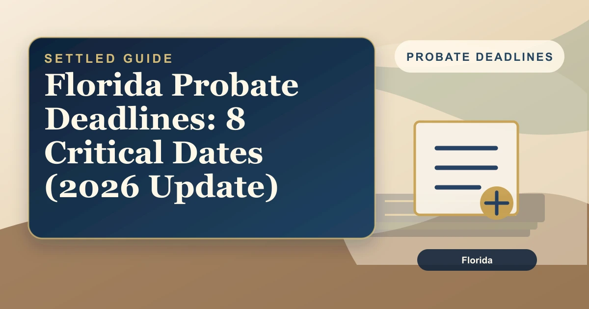 Florida Probate Deadlines: 8 Critical Dates (2026 Update)
