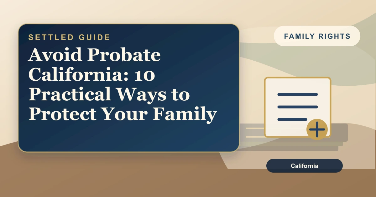 Avoid Probate California: 10 Practical Ways to Protect Your Family