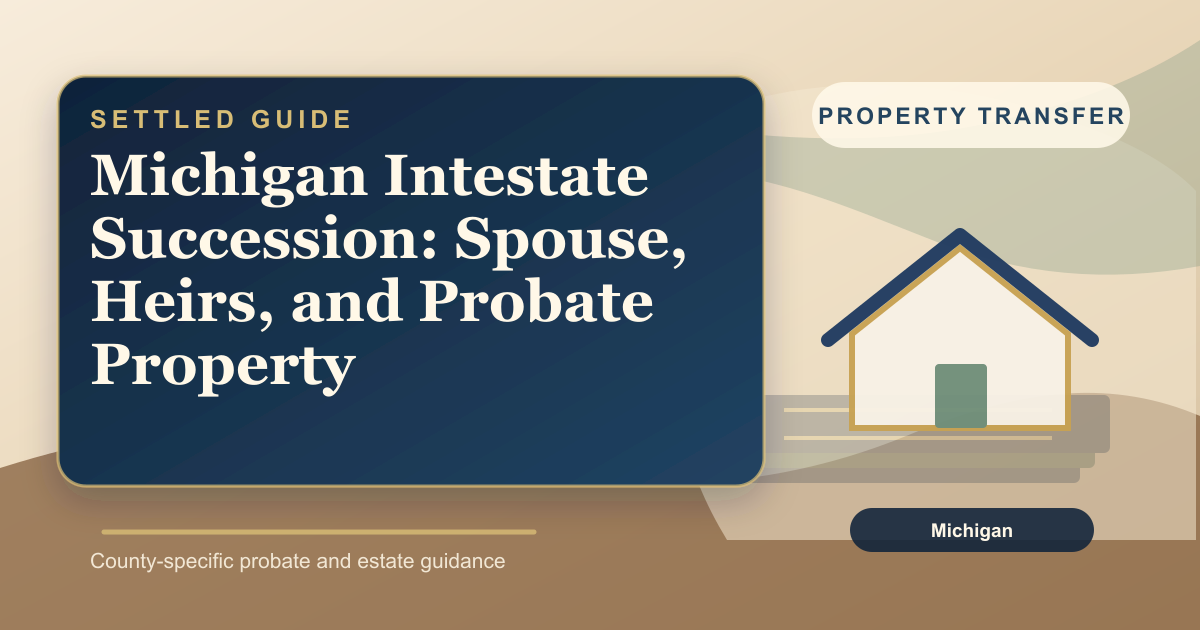 Michigan Intestate Succession: Who Inherits Without a Will