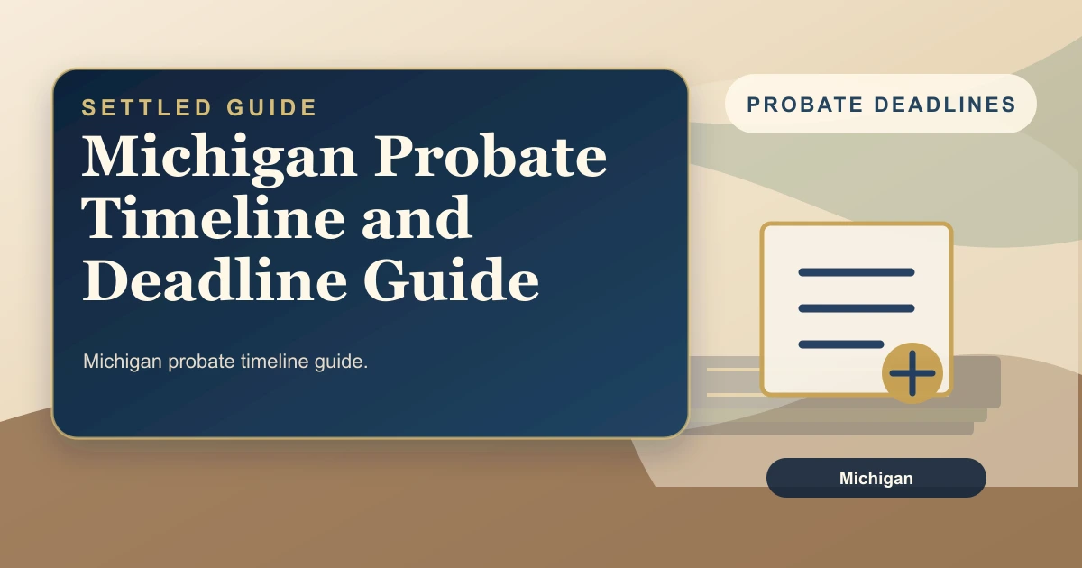 Michigan Probate Timeline and Deadline Guide