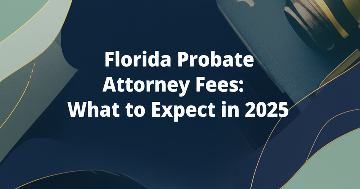 Florida Probate Attorney Fees: The Complete 2025 Guide to Costs