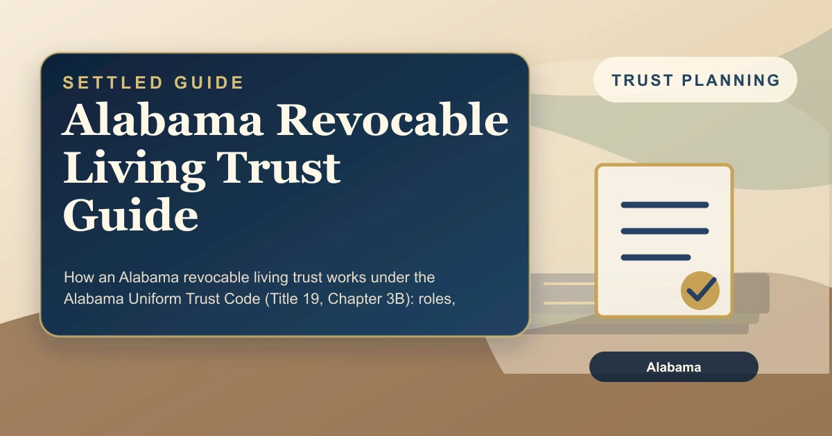 Alabama Revocable Living Trust Guide