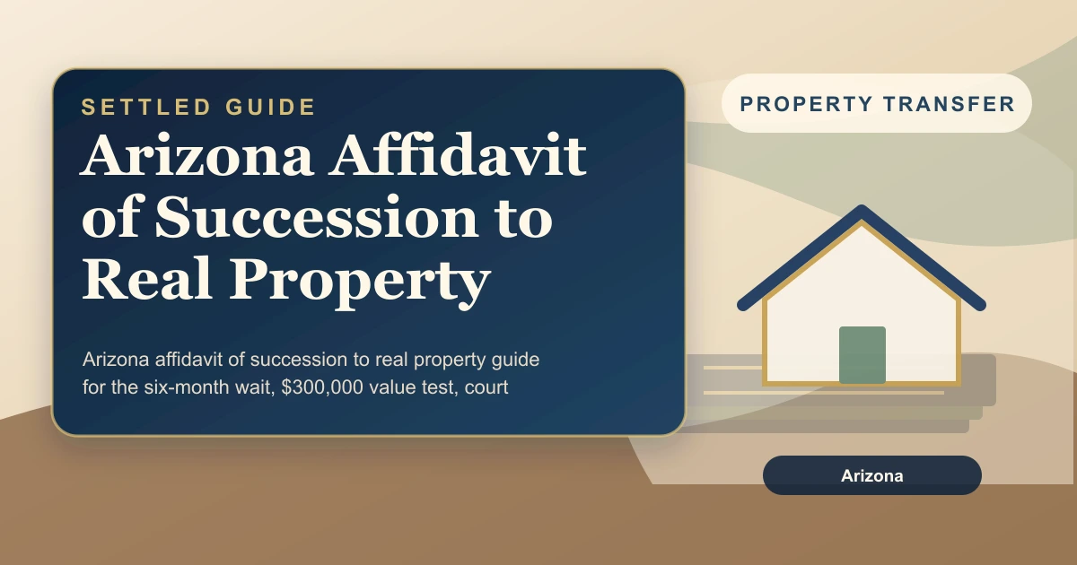 Arizona Affidavit of Succession to Real Property