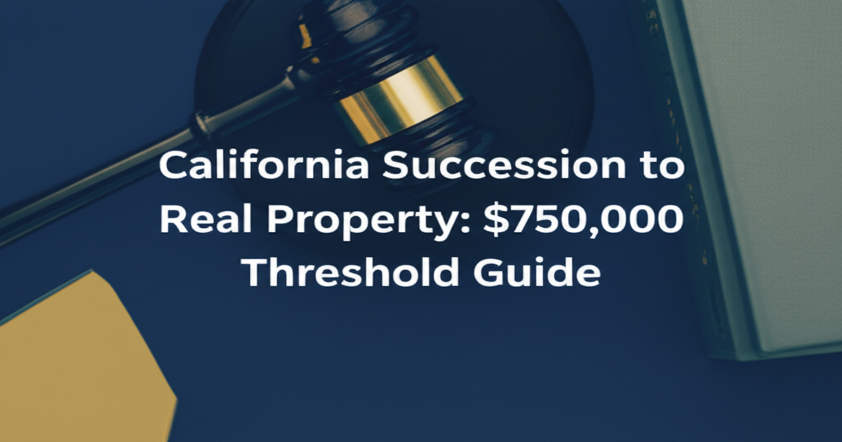 California Small Estate Affidavit