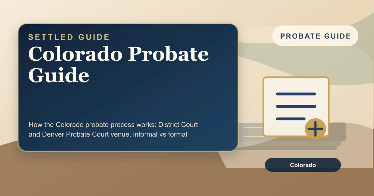 Colorado Probate Guide