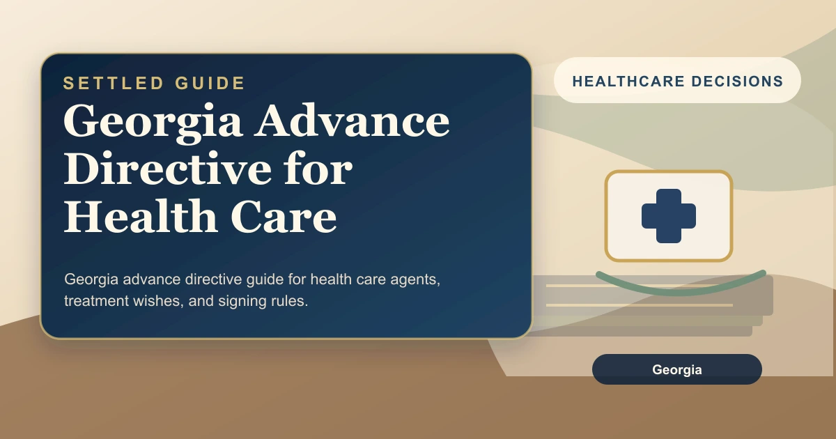 Georgia Advance Directive for Health Care
