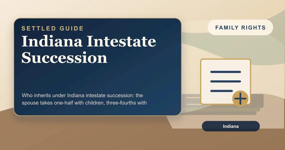 Indiana Intestate Succession