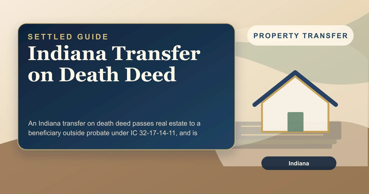 Indiana Transfer on Death Deed