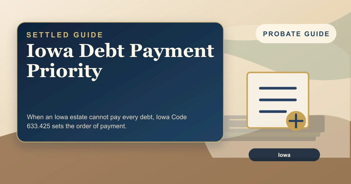 Iowa Debt Payment Priority