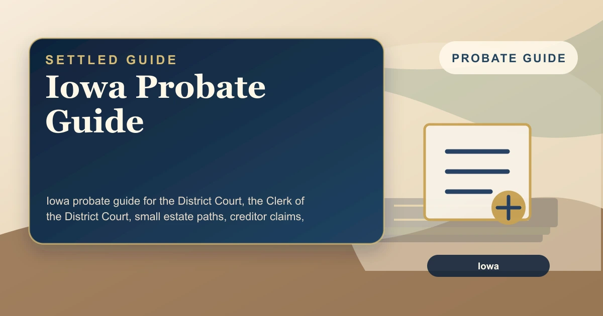 Iowa Probate Guide