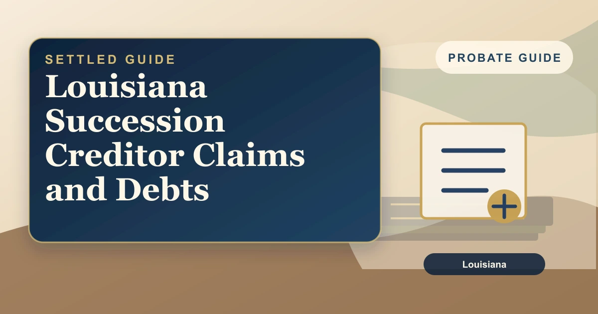 Louisiana Succession Creditor Claims and Debts