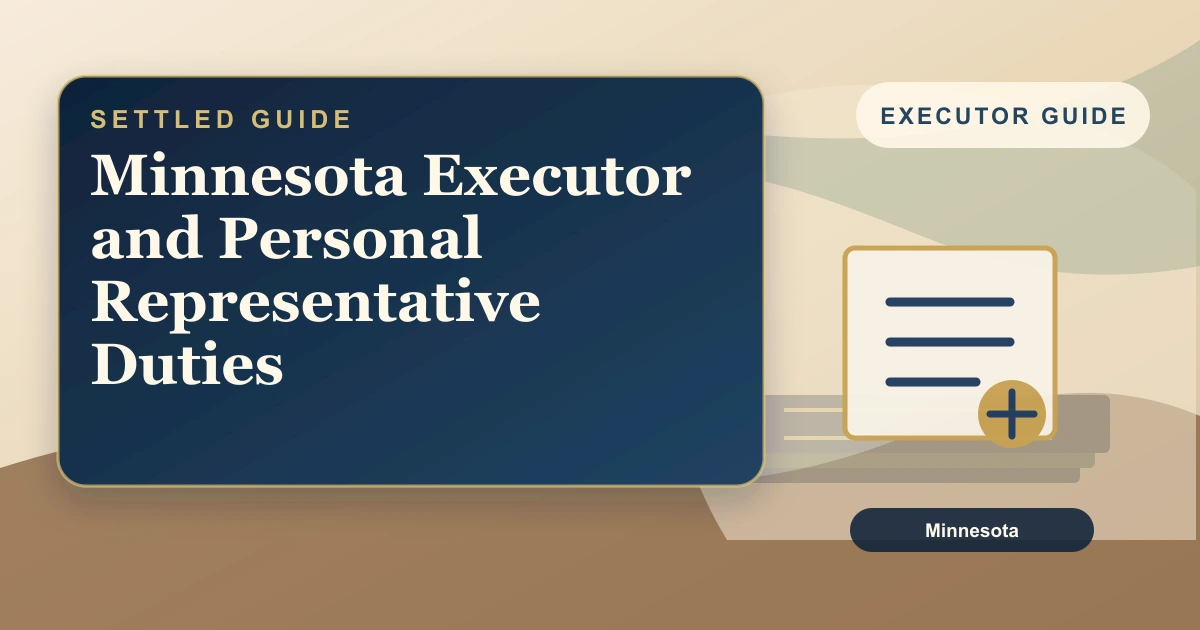 Minnesota Executor and Personal Representative Duties