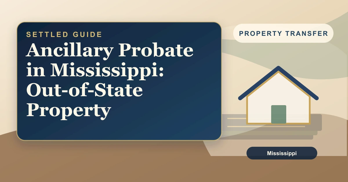 Ancillary Probate in Mississippi: Out-of-State Property
