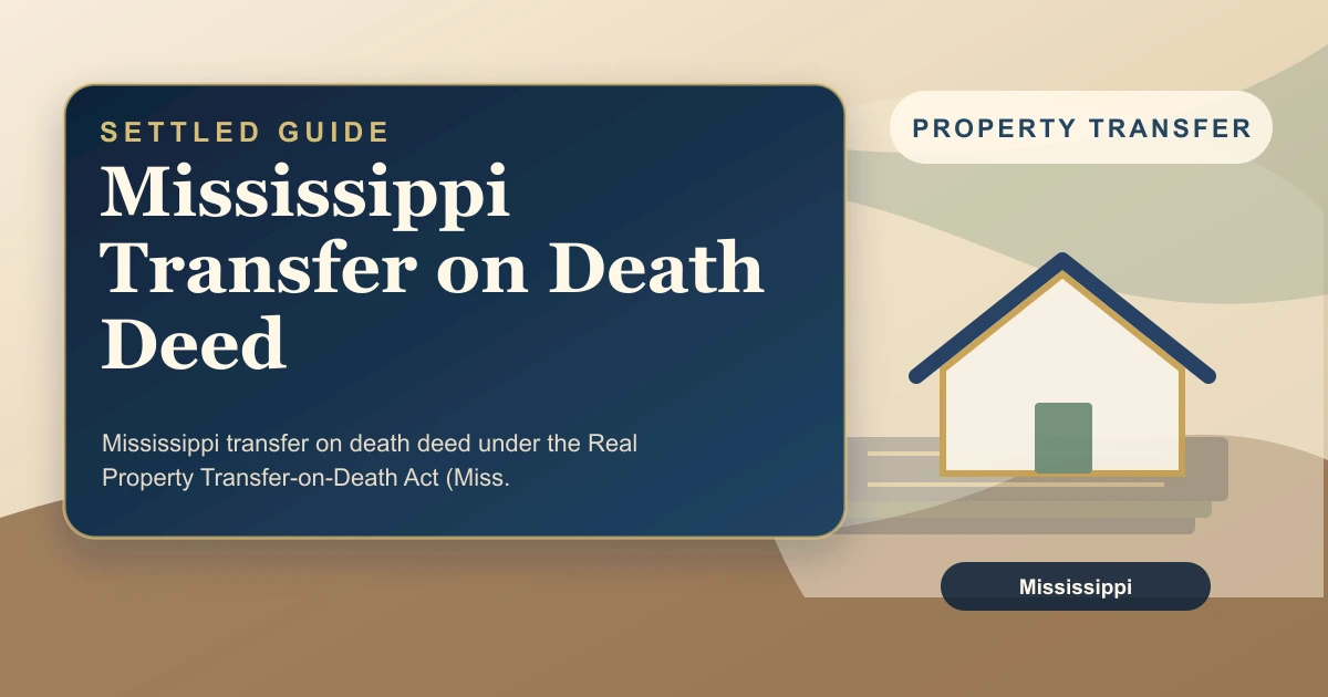 Mississippi Transfer on Death Deed