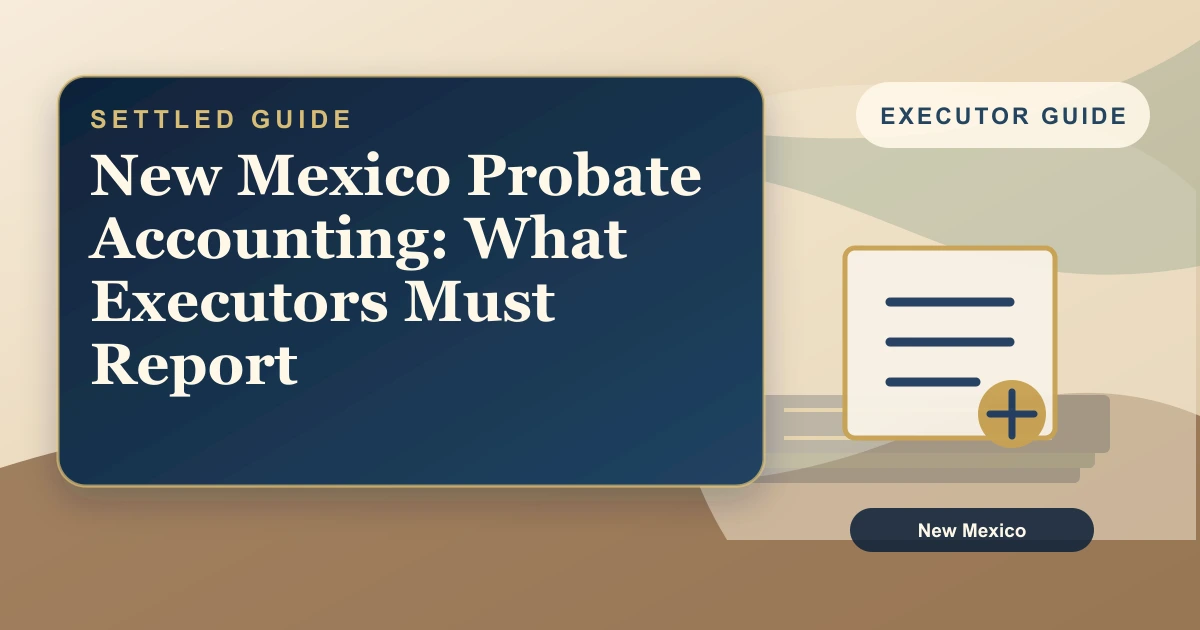 New Mexico Probate Accounting: What Executors Must Report