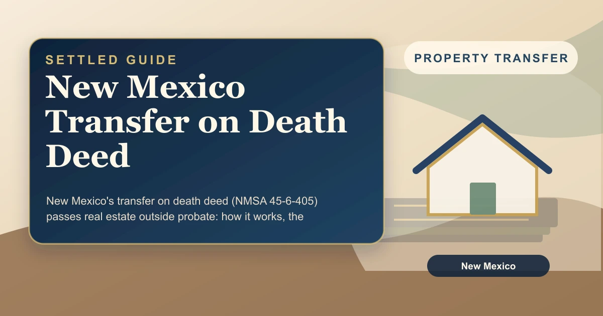 New Mexico Transfer on Death Deed