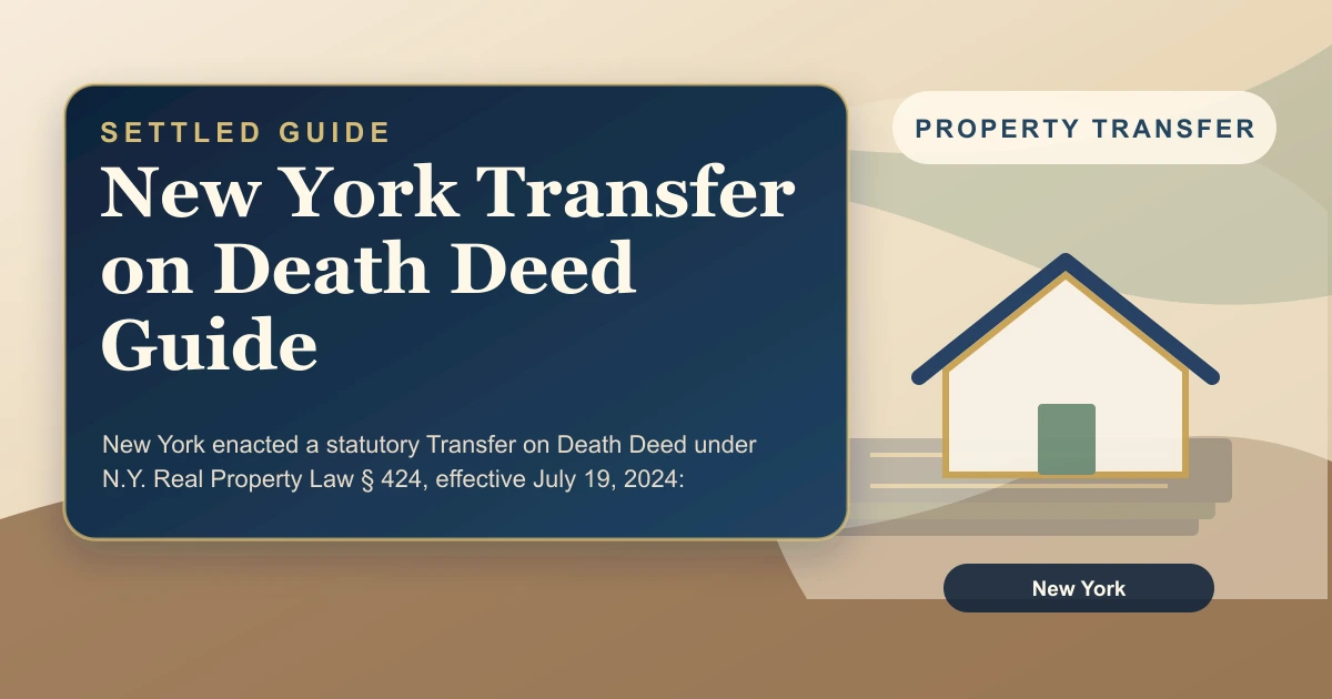 New York Transfer on Death Deed Guide
