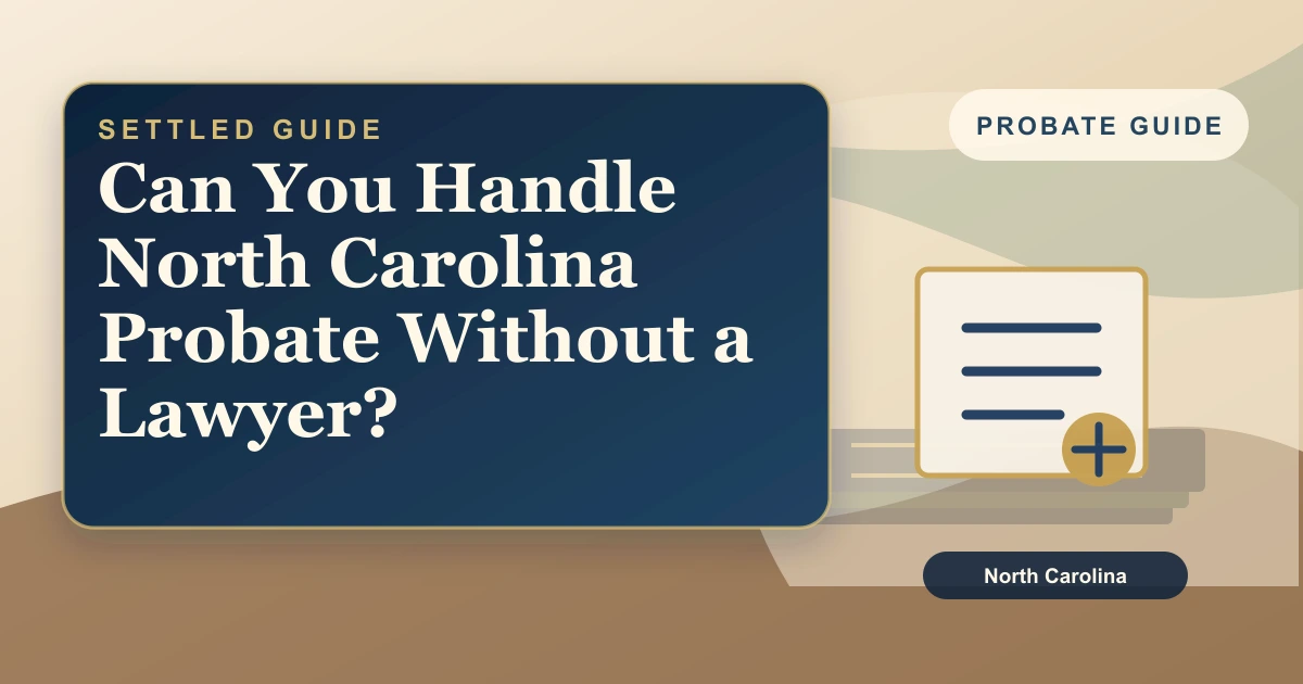 Can You Handle North Carolina Probate Without a Lawyer?