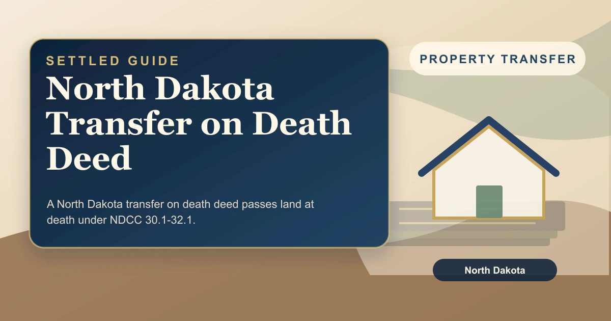 North Dakota Transfer on Death Deed