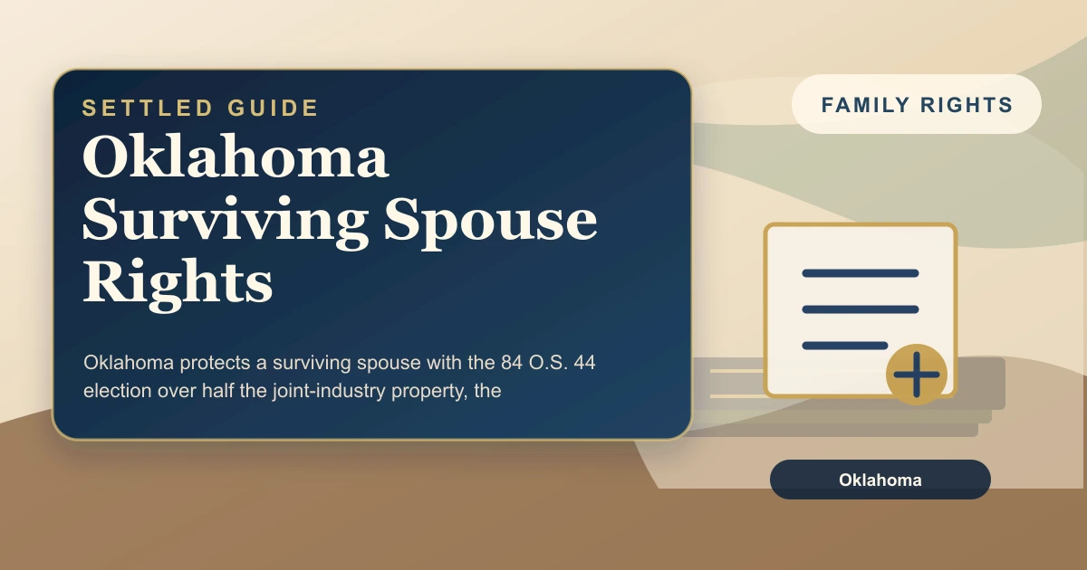 Oklahoma Surviving Spouse Rights