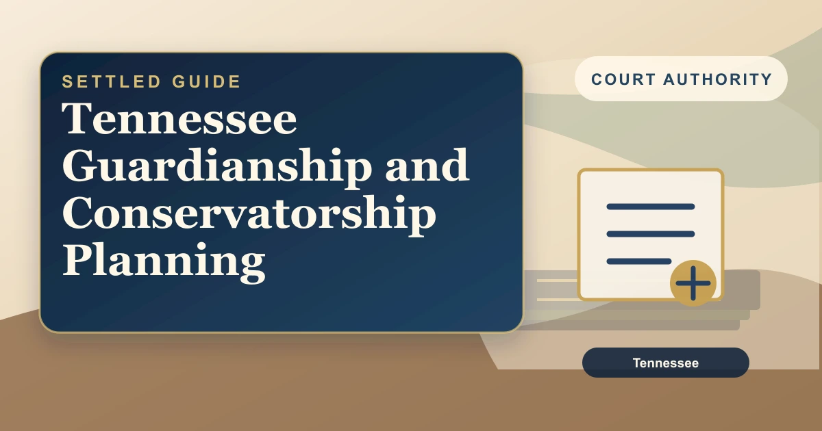 Tennessee Guardianship and Conservatorship Planning