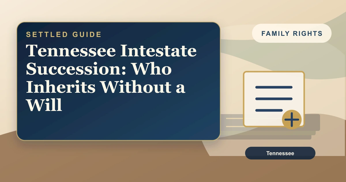Tennessee Intestate Succession: Who Inherits Without a Will