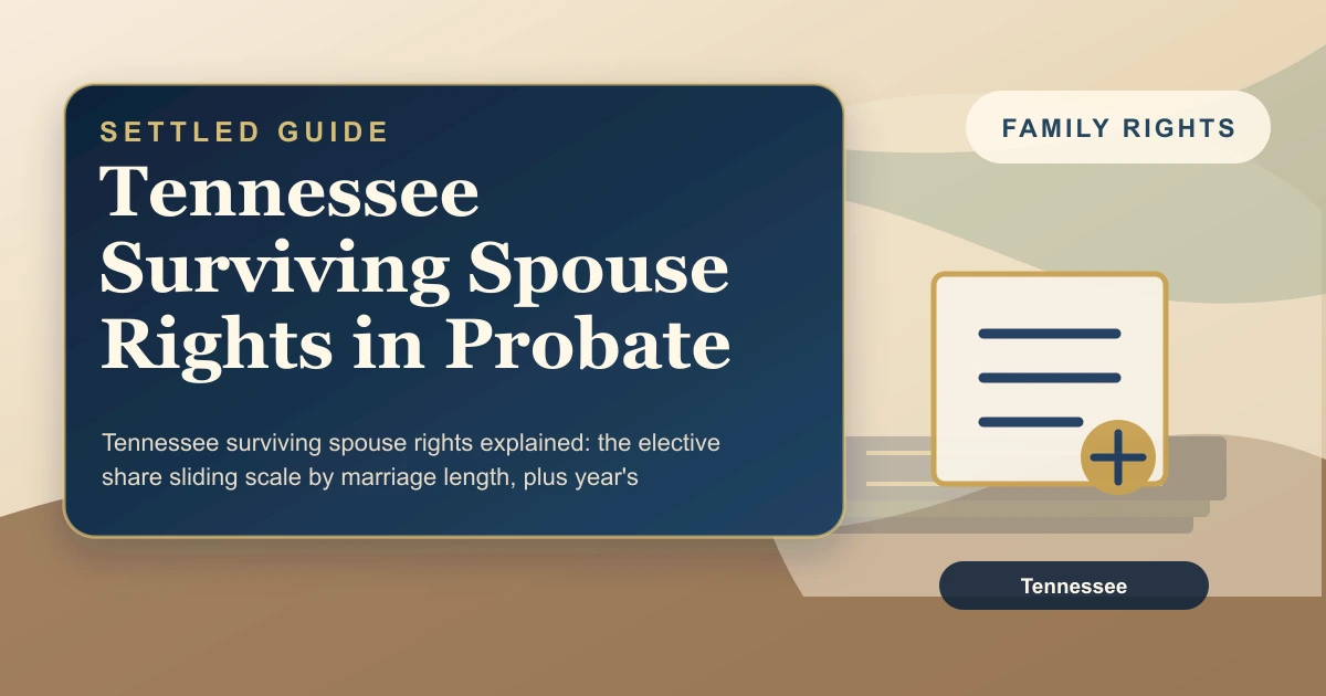 Tennessee Surviving Spouse Rights in Probate