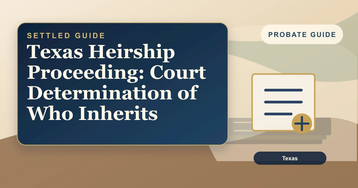 Texas Heirship Proceeding: Court Determination of Who Inherits