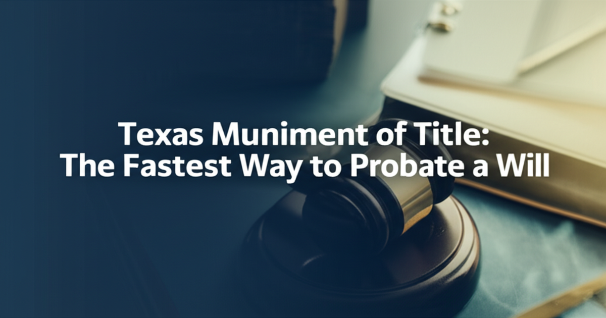 Texas Muniment of Title