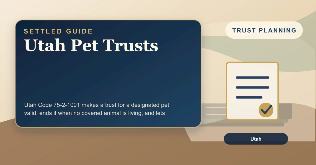 Utah Pet Trusts