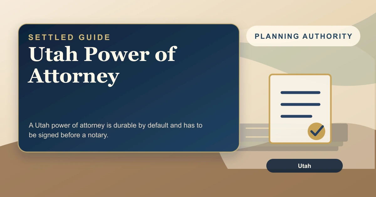Utah Power of Attorney