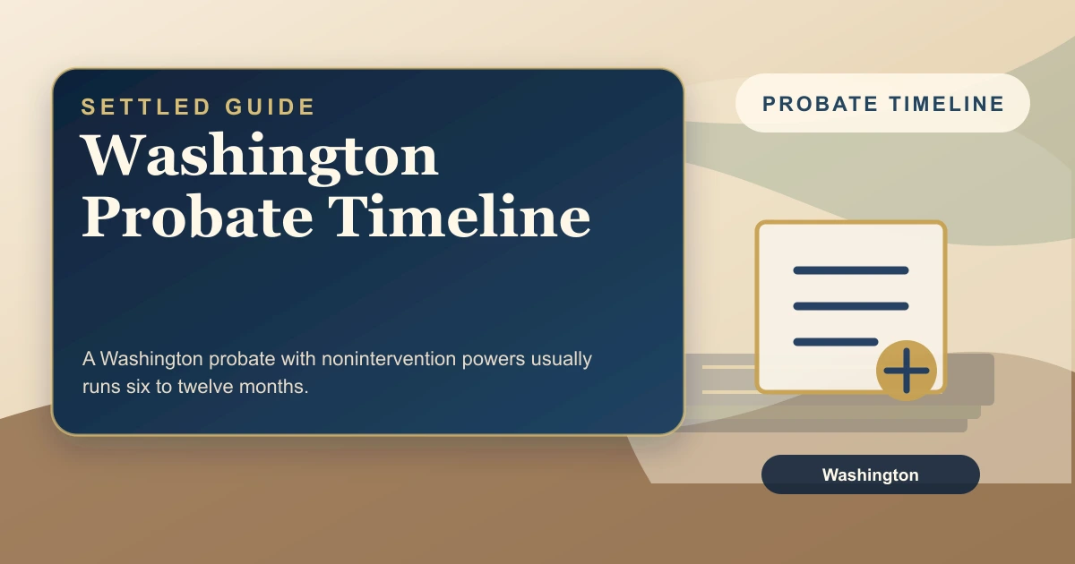 Washington Probate Timeline