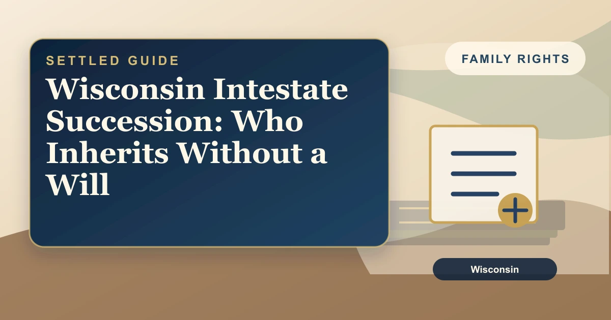 Wisconsin Intestate Succession: Who Inherits Without a Will