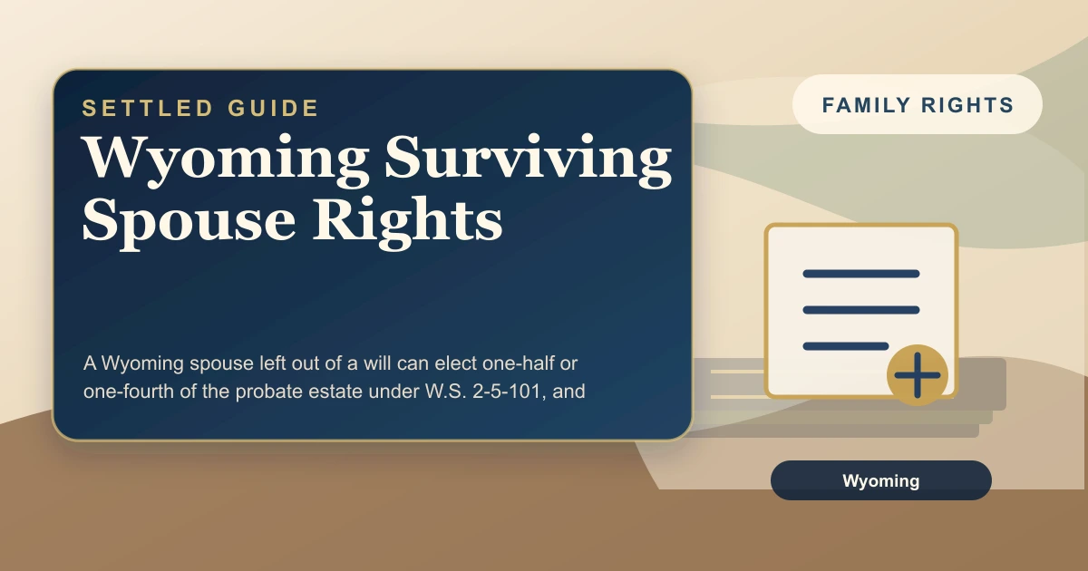 Wyoming Surviving Spouse Rights